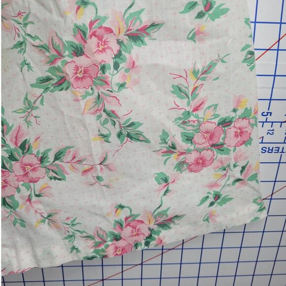 60s Pastel Floral Cottagecore House Dress Ruffle Collar Vintage Charm‎ - Picture 8 of 10